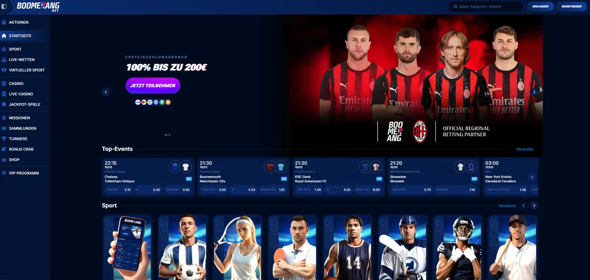 Boomerang Bet Casino ohne deutsche Lizenz