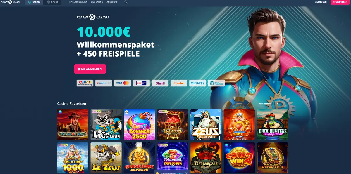 Platin Casino Casino ohne deutsche Lizenz